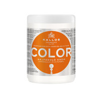 KALLOS COSMETICS Маска для окрашенных волос с льняным маслом и ультрафиолетовым фильтром Color