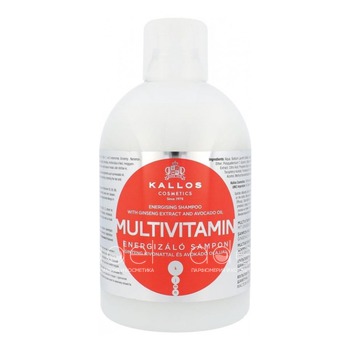 Шампунь Мульти-Витаминный энергетический с экстрактом Женьшеня и маслом Авокадо
