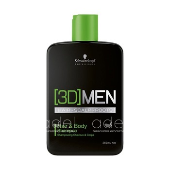 Шампунь для волос и тела 3D Men Hair and Body Shampoo