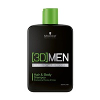 SCHWARZKOPF Шампунь для волос и тела 3D Men Hair and Body Shampoo